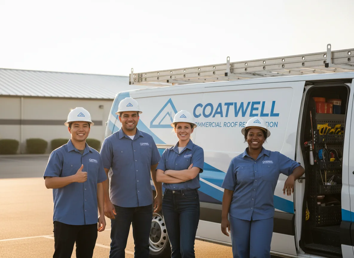 Commercial roof coating company in Drury, MA
